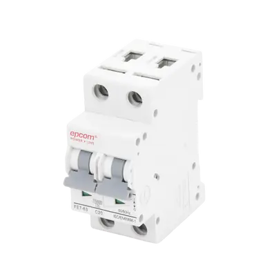 [FE7632PC20] Protección Térmica 2P, 20A, Corriente Alterna 400 Vca para Aplicación Fotovoltaica Montaje Riel DIN