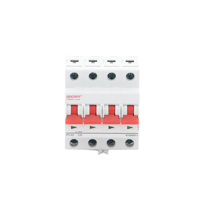 [FPV634PC25] Protección Térmica 4P, 25A, Corriente Directa 1000 Vcc para Aplicación Fotovoltaica Montaje Riel DIN